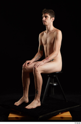 Man White Slim Male Studio Poses